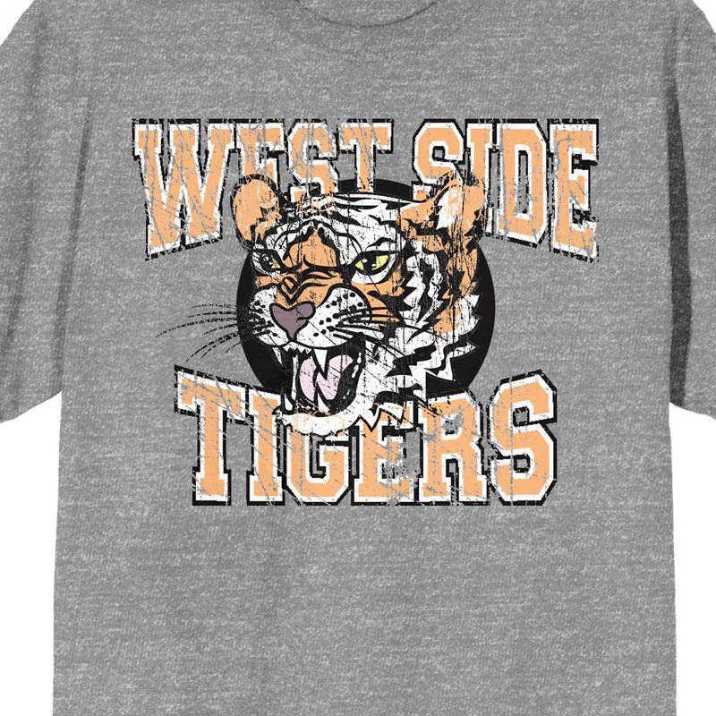 Vintage Sport West Side Tigers Men's Heather Gray T-Shirt, 2 of 4