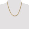 Black Bow Jewelry Mens 5.75mm 14k Yellow Gold Solid Beveled Curb Chain Necklace - 2 of 4