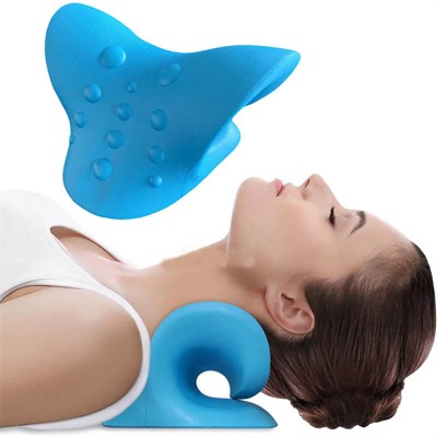 Maison Neck and Shoulder Cervical Traction Relaxer Device, Comfortable Therapy Pillow, Posture Corrector, and Cervical Spine Alignment