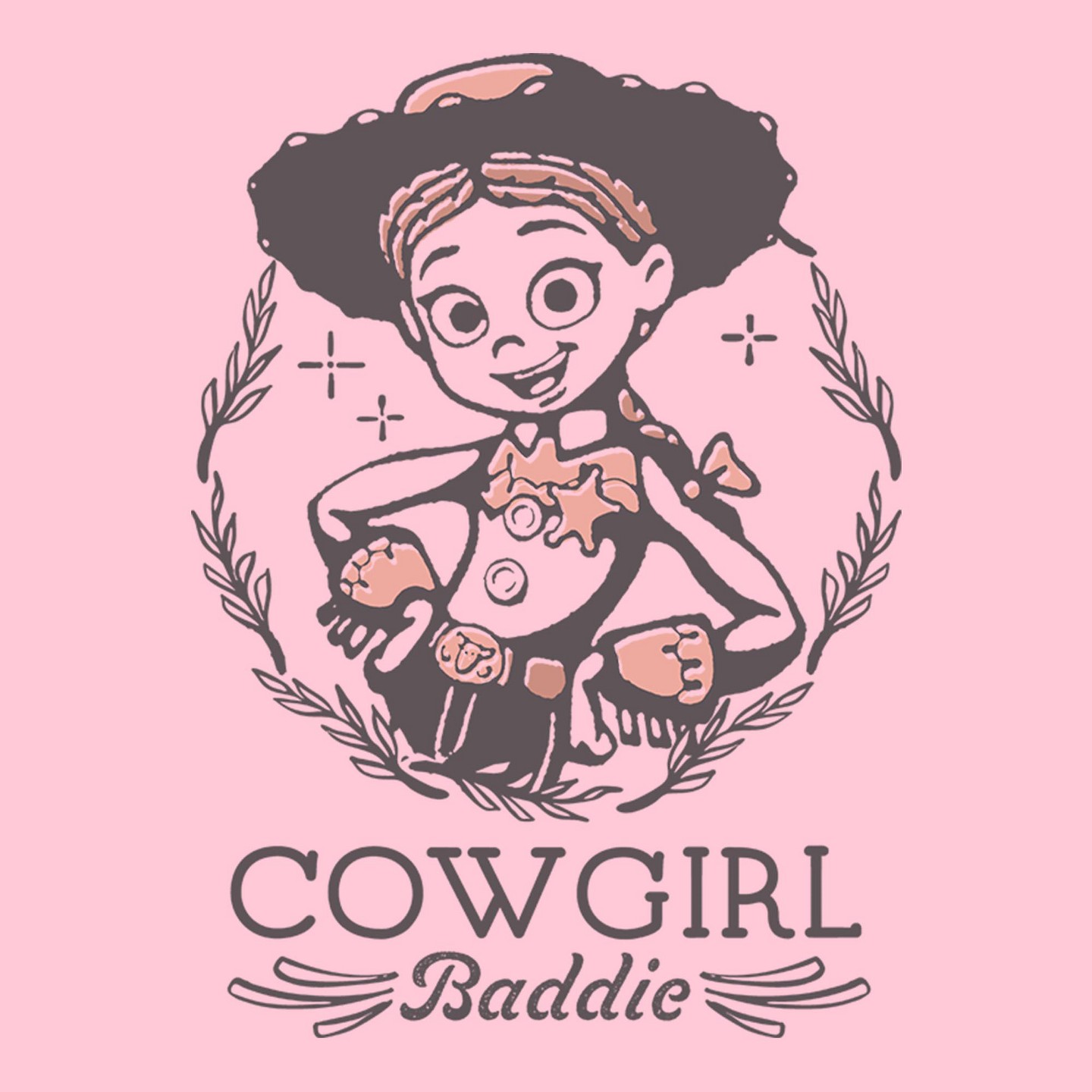 Футболки Girls Toy Story 5 Cowgirl Baddie Badge T Shirt - Light Pink - Large, цвет: Светлый розовый — фото 2