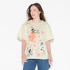 Women's Mickey Scribble Oversized Short Sleeve Graphic T-Shirt - Cream - 2 of 4
