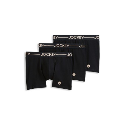 Jockey Men's Organic Cotton Stretch 4" Trunk - 3 Pack