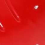 red shovel blade, black handle, red hub, 42