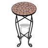 vidaXL Plant Stand Terracotta and Black Iron and Ceramic Small Durable - 2 of 4
