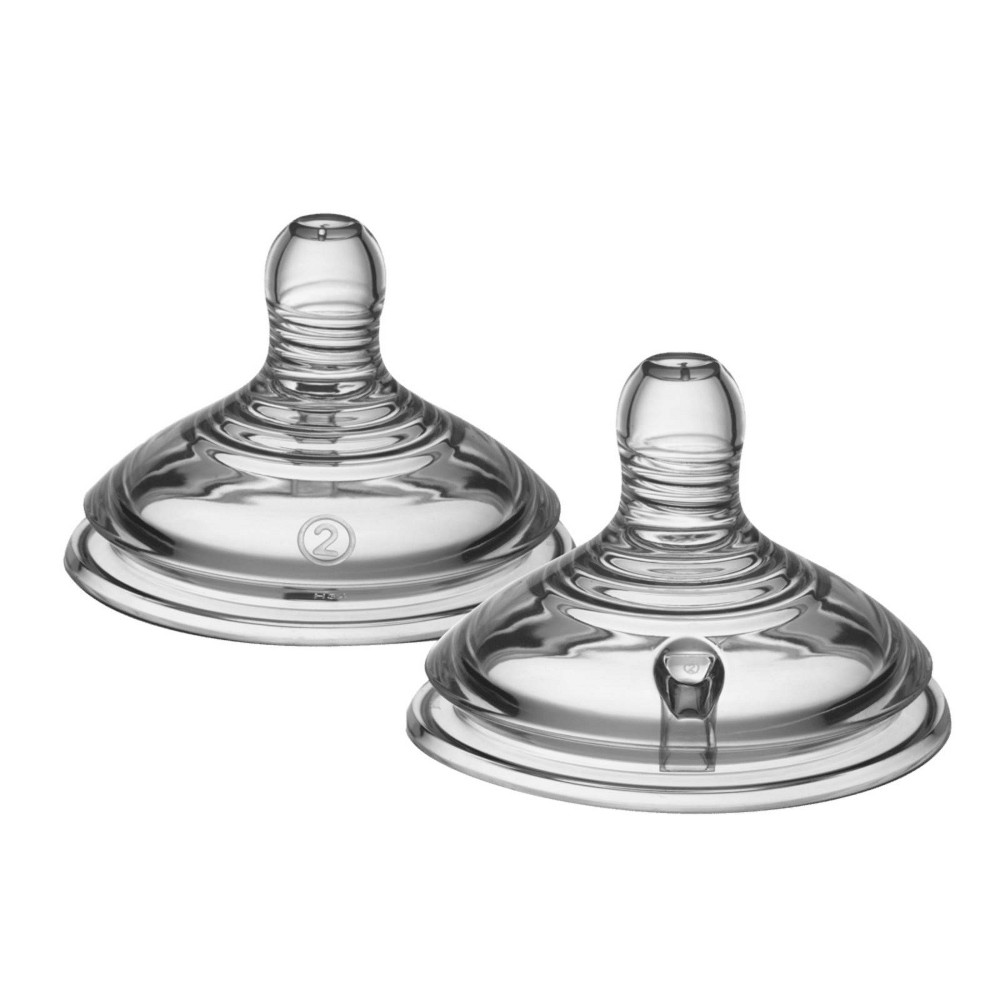 Tommee Tippee Natural Start Baby Bottle Nipples - 3-6 Months - 2pk