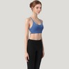 Anna-Kaci Active Women's Strappy Back Sports Bra with Scoop Neck and Fashion Crisscross Detailing - 4 of 4