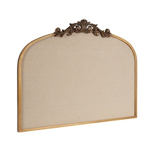 Kate & Laurel All Things Decor 30"X24" Arendahl Arch Framed Pinboard Gold - 1 of 4