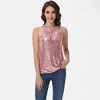 Anna-Kaci Women's Sleeveless Sequin Halter Top with Pleated Neckline and Sparkling Finish - 4 of 4