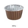 Unique Bargains Curled Rim Disposable Baking Cups Coated Baking Paper 2.56" x 1.57" 50 Pcs - 4 of 4