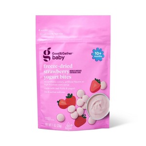 Berry Pink Yogurt Baby Bites - Strawberry - 1oz - Good & Gather™ - 1 of 3