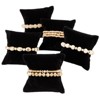 Juvale 12 Pack Velvet Bracelet Cushion Pillows for Watches and Bangles, Jewelry Display for Selling, Black, 3 x 3 In - 4 of 4