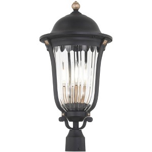 Minka Lavery Vintage Outdoor Post Light Fixture Sand Coal 25" Clear Seedy Glass for Exterior Barn Deck House Porch Yard Patio - 1 of 3