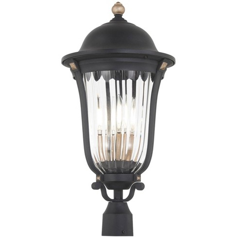 Minka Lavery Vintage Outdoor Post Light Fixture Sand Coal 25" Clear Seedy Glass for Exterior Barn Deck House Porch Yard Patio - image 1 of 3