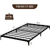 Metal Platform Bed Frame, Noise Free Mattress Foundation with Storage Space, Anti Sliding Heavy Duty Steel Slats, Easy to Assemble - 2 of 4
