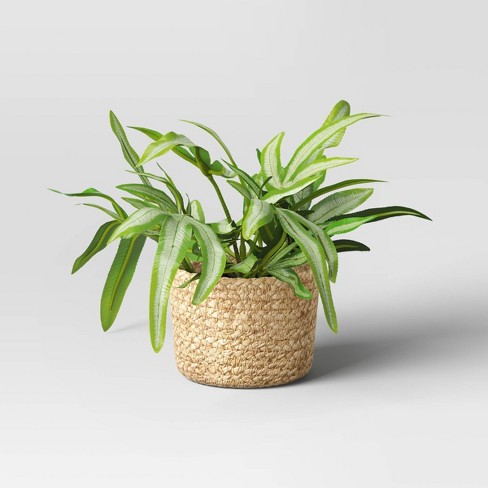 Small Artificial Fern Leaf in Basket - Threshold™ - image 1 of 4