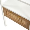 Bedroom Rattan Nightstands Modern Rattan Nightstand with 1 Drawers &1 Open Shelf 15.75" for Living Room - image 4 of 4