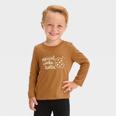 brown long sleeve top kids