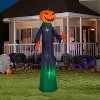 Gemmy Projection  Airblown Inflatable Fire & Ice Pumpkin Reaper (RRY) (Target), 9 ft Tall - 2 of 2