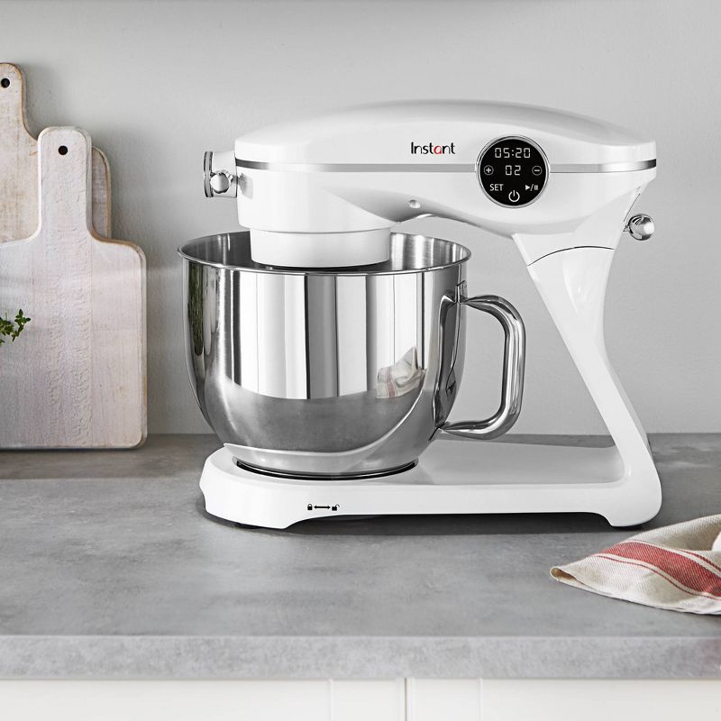 Instant 7.4qt 10 Speed Stand Mixer Pro - Pearl White, 6 of 8