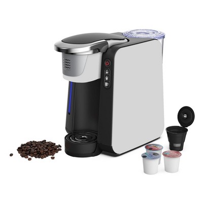 Mixpresso Single Serve 2 in 1 Coffee Brewer K Cup Pods, & Ground