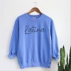 Embroidered Latina Cursive - Women's Garment Dyed Graphic Sweatshirt - 2 of 4