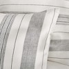 Monroe Stripe White Euro Sham - Levtex Home - 2 of 3