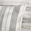 Monroe Stripe White Euro Sham - Levtex Home - image 2 of 3