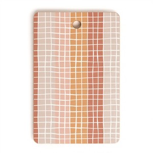 Menina Lisboa Terracotta Color Block Stripes Cutting Board - Rectangle - 1 of 3