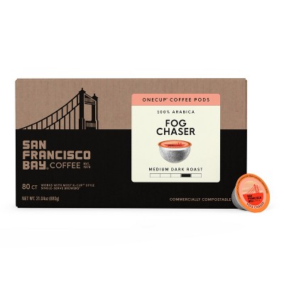 San Francisco Bay Coffee Fog Chaser Medium Roast Coffee - 80ct