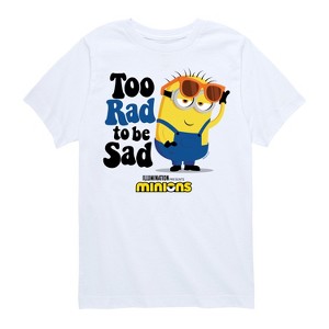 Boys' - Despicable Me Minions - Too Rad To Be Sad Short Sleeve Graphic T-Shirt - 1 of 4