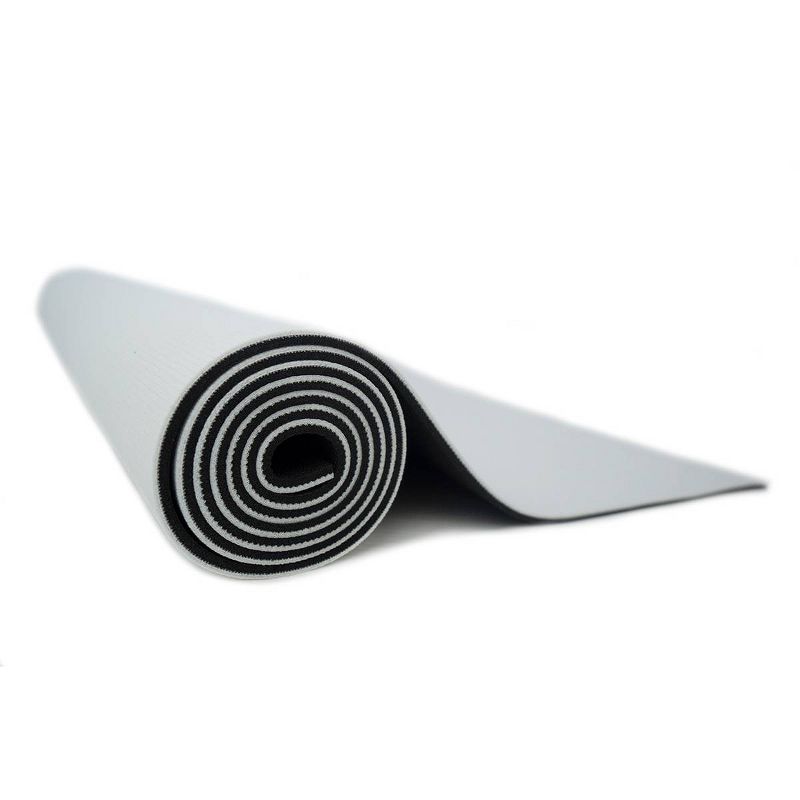 Yoga Direct Premium Two Tone Yoga Mat - White/Black (6mm), 4 of 5
