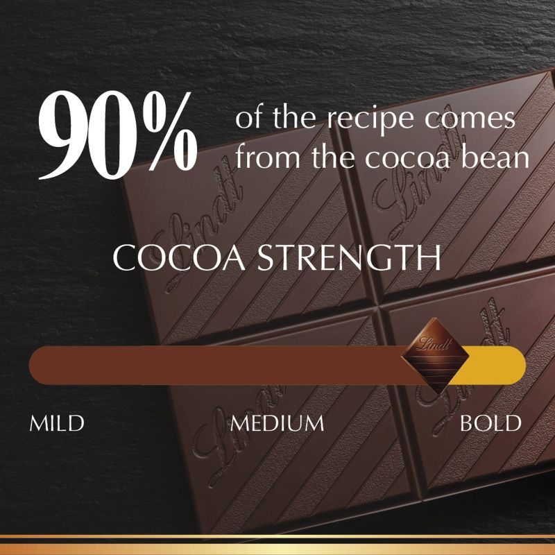 Lindt Excellence 90% Cocoa Dark Chocolate Candy Bar - 3.5 oz., 4 of 11