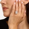 Pompeii3 Certified 11Ct Radiant Diamond Solitaire Engagement Ring 14k Gold/Pt Lab Created - 2 of 4