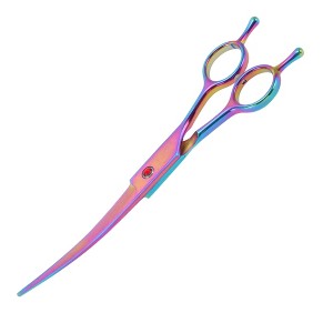 Unique Bargains Upper Bend Shears Dog Grooming Scissors 7.5inch 1 Pc - 1 of 4