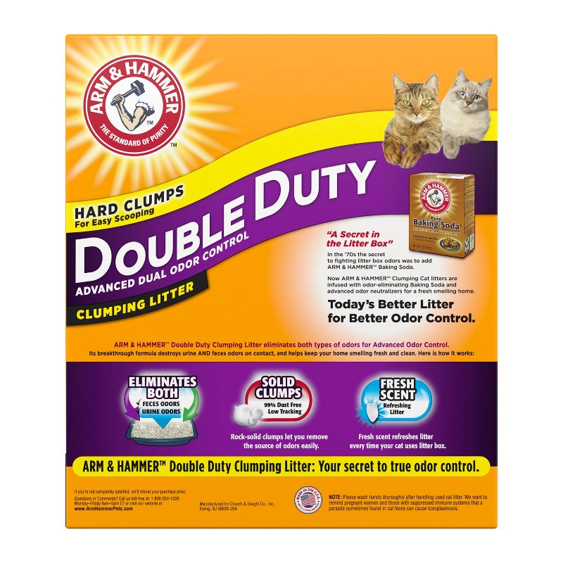 Arm & Hammer Double Duty Advanced Odor Control Clumping Cat Litter , 3 of 14