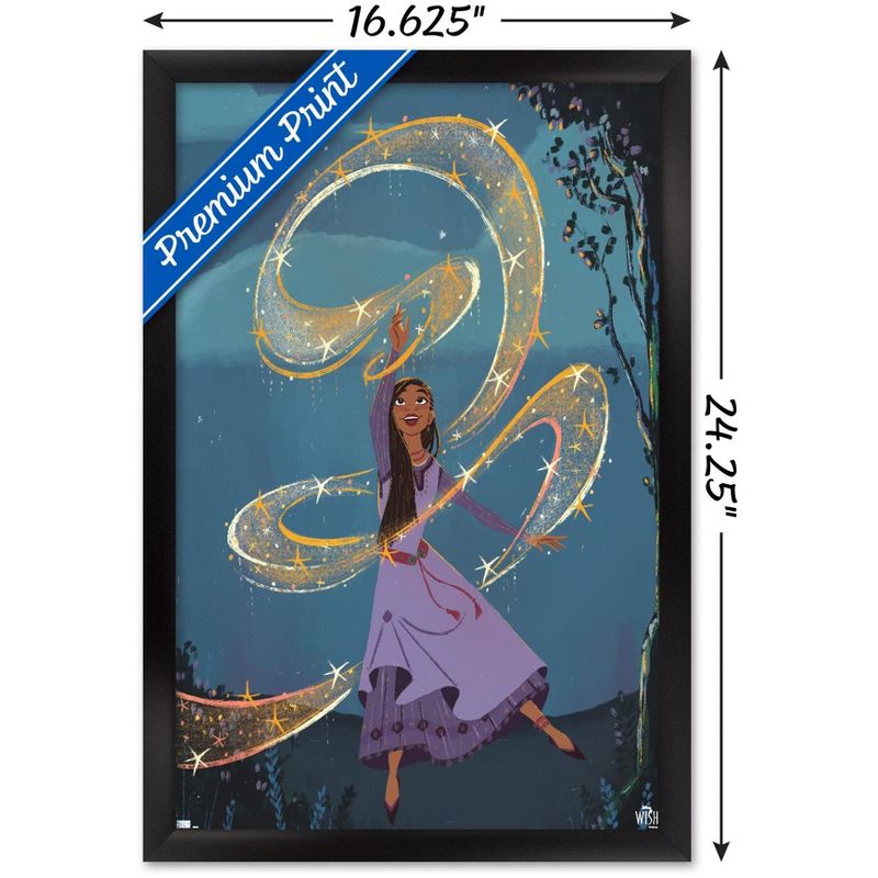 Trends International Disney Wish - Collage Poster 6 (Asha) Framed Wall Poster Prints, 3 of 7