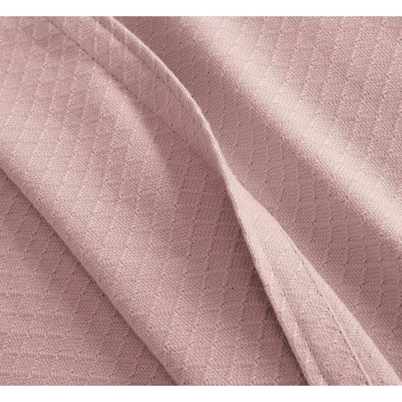 King Deluxe Woven Cotton Bed Blanket Blush - Charisma, 4 of 9