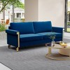 Racxily Velvet Sofa Upholstery with Ideal Mid-Century Modern Living Room Furniture - 4 of 4