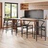 FONTOI Accent Chairs, Contemporary High Footstool Design with Plush Cushions and Sturdy Backrests, Ideal for Small Spaces, Black, 21.3"*20"*39.4" - 2 of 4