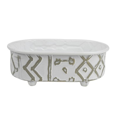 Multi Pattern Mini Planter Metal - Foreside Home & Garden