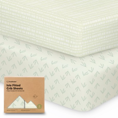 KeaBabies 2pk Isla Fitted Crib Sheets for Boys, Girls, Baby Crib Sheet, Fits Standard Nursery Crib Mattresses