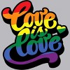 Adult Design By HumansLove Is Love Pride Lettering By Belugastore Tank Top - 2 of 2