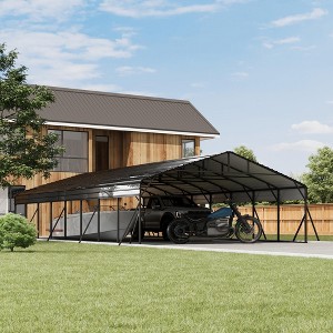 20'x40' Heavy-Duty Metal Carport Kit with Galvanized Steel Roof - 100 MPH Wind Resistant, 35 PSF Snow Rated - 1 of 4