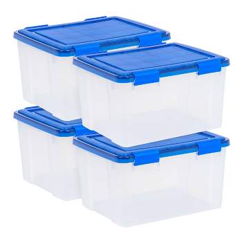 IRIS 10-Pack Snap top plastic storage box Small 1.6-Gallons (6.7-Quart)  Gray Tote with Standard Snap Lid in the Plastic Storage Containers  department at