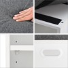 SEVOBAL Small Shoe Bench Entrywaywith Cushion Shoe Benches with Storage Seating Seat Entryway Shoe Rack Entryway Show Racks, White, 15.35"*11.4"*16" - 4 of 4