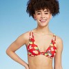 Women's Strappy Triangle Bikini Top - Wild Fable™ Red Lemon Print - image 3 of 4