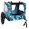 LAOTIES Foldable Dog Bike Trailer for Small Dogs And Cargo,Heavy Duty Dog Carrier with 16" Wheels,Hitch - 3 of 4