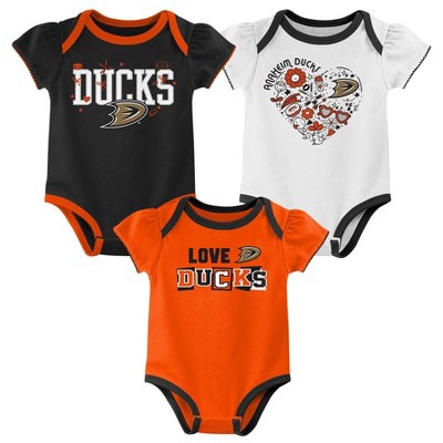 NHL Anaheim Ducks Baby Girls' 3pk Bodysuit