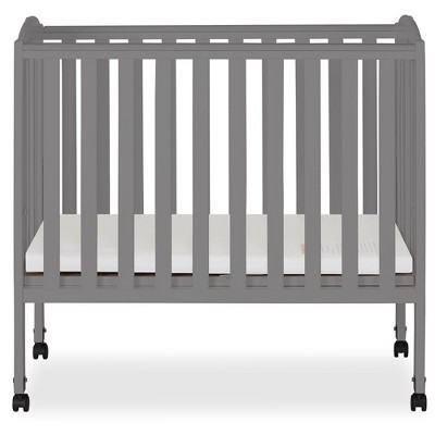 Dream On Me 2 in 1 Portable Folding Stationary Side Crib Storm