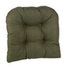 Gripper 15" x 15" Tyson Universal Chair Cushion Set of 2 - Green: Indoor Square Seat Cushions, Solid Twill Polyester - 3 of 4